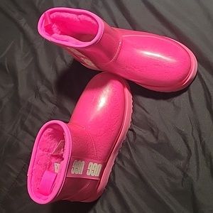Pink UGG Rain Boots sz 7